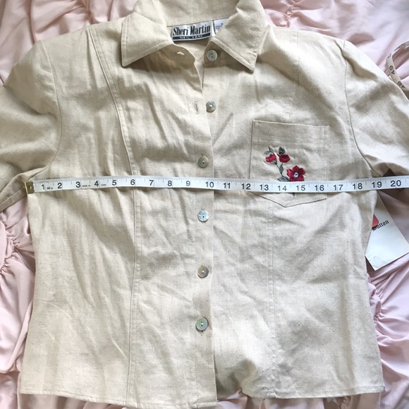 Sheri Martin Tan Button Down - Picture 6 of 8